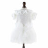 White Embroidered Princess-style Wedding Cat Dress