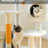 White Cream Style Cat Tree Plus