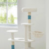 White Cream Style Cat Tree Plus