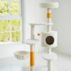 White Cream Style Cat Tree Plus