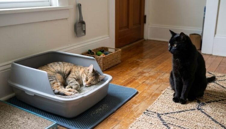 Behavioral Causes: Why Do Cats Sleep in Litter Box Enclosures? image