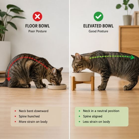 Should Cats Eat from Elevated Bowls? image