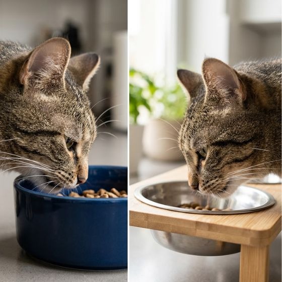 Elevated Cat Bowl for Whisker Fatigue image