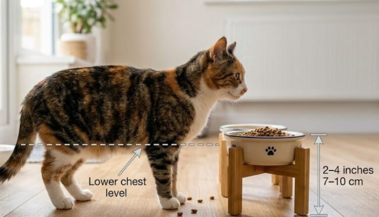 Best Height for Elevated Cat Bowl image