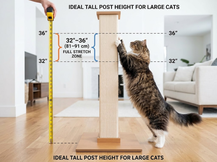 measuring-large-cat-height-for-scratching-post image