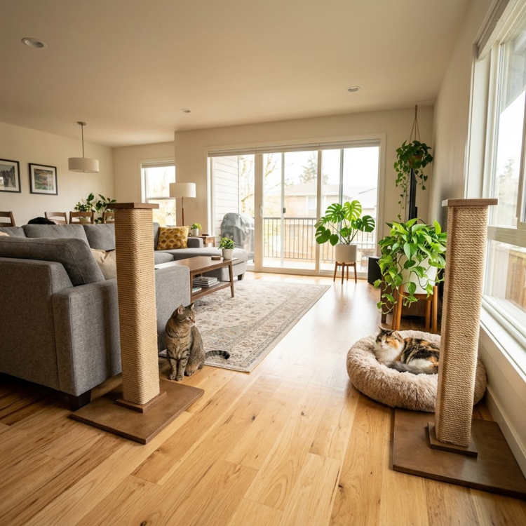 scratching-post-placement-living-room-furniture-protection image